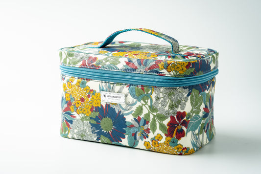 ARTISAN&ARTIST*コラボ　トールバニティ リバティ花柄【ブルー】